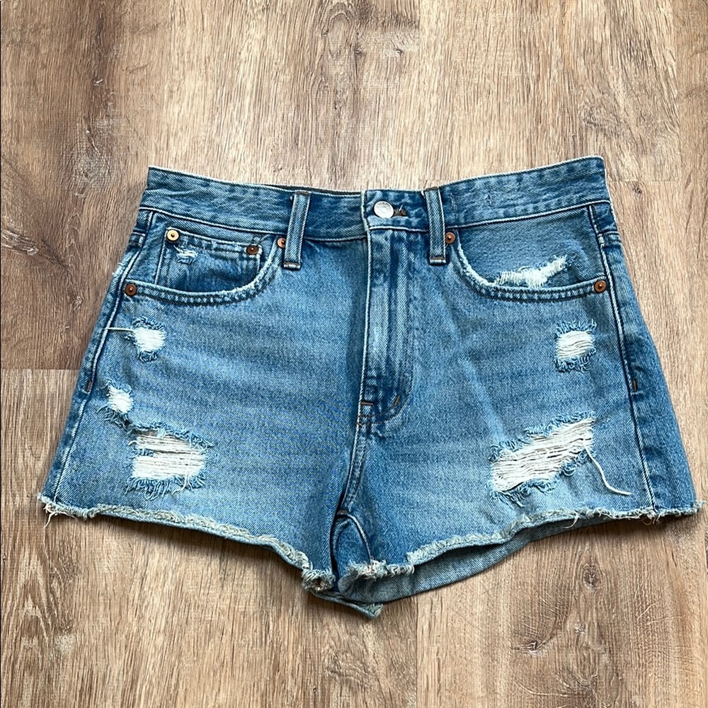 Madewell Denim Distressed Women's Shorts 25